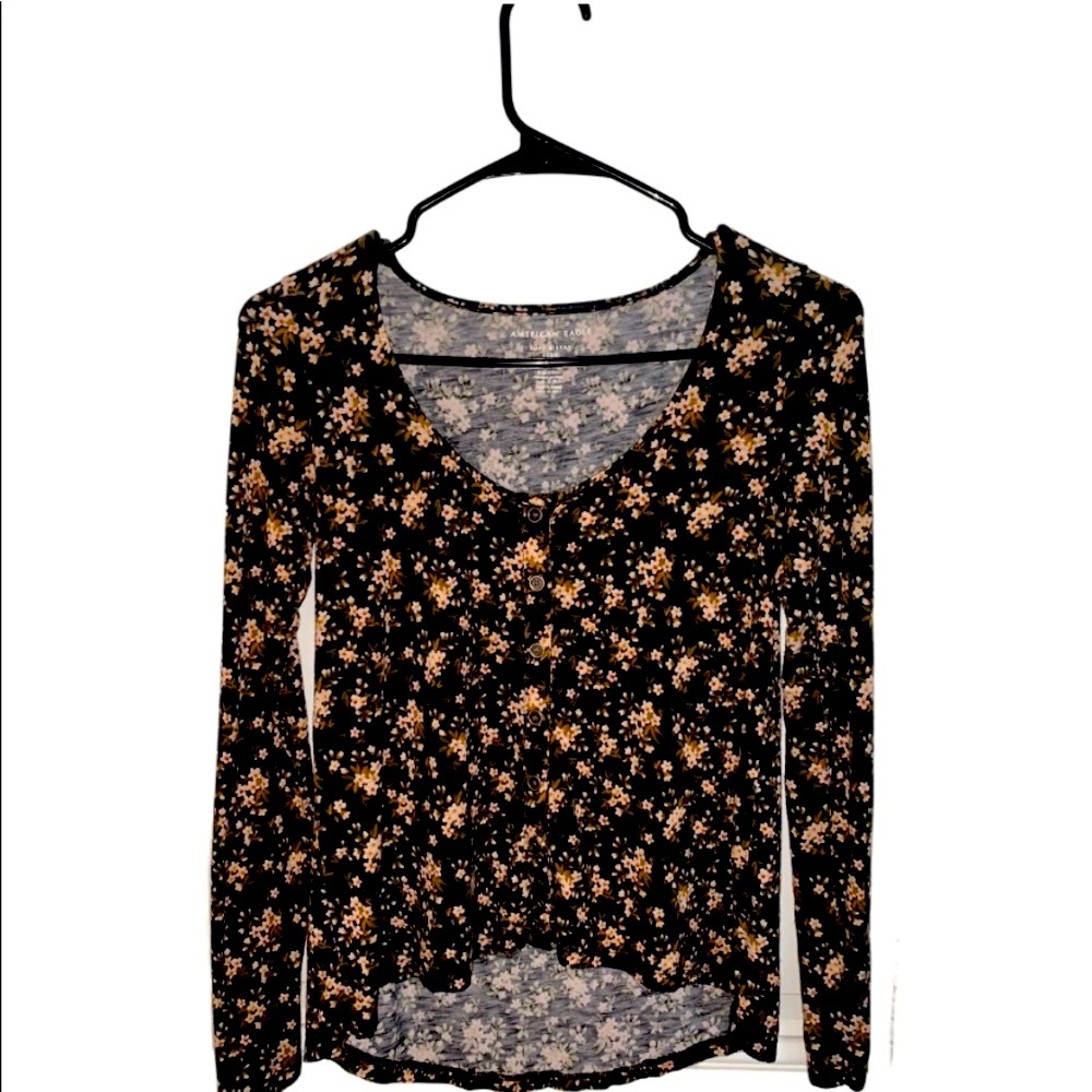 American Eagle Soft & Sexy Long Sleeve Top
